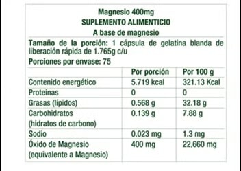 magnesium_nutritional_facts